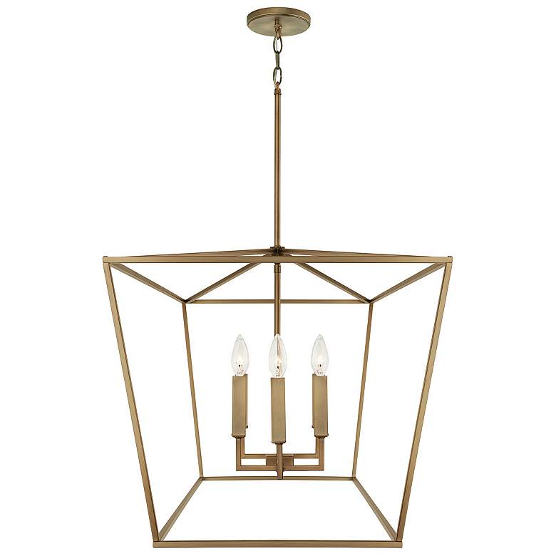 Image 5 Capital Thea 42" Wide Aged Brass 6-Light Linear Chandelier more views