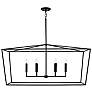 2_Capital Thea 42" Wide Matte Black 6-Light Island Chandelier