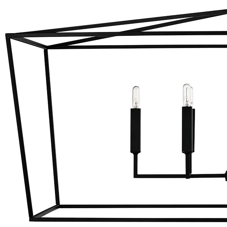 Image 3 Capital Thea 42" Wide Matte Black 6-Light Island Chandelier more views