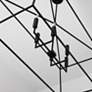 3_Capital Thea 42" Wide Matte Black 6-Light Island Chandelier more views