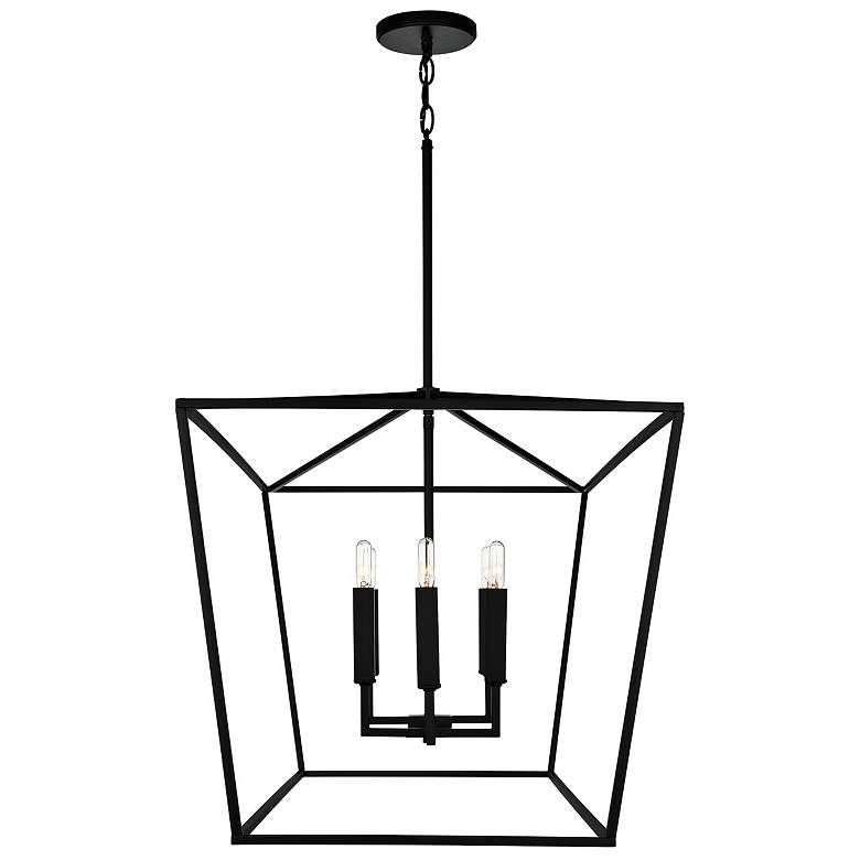 Image 4 Capital Thea 42" Wide Matte Black 6-Light Island Chandelier more views