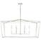 Capital Thea 42"W Polished Nickel 6-Light Linear Chandelier
