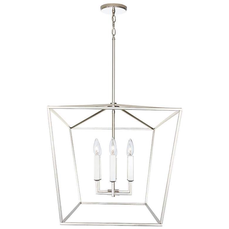 Image 5 Capital Thea 42"W Polished Nickel 6-Light Linear Chandelier more views
