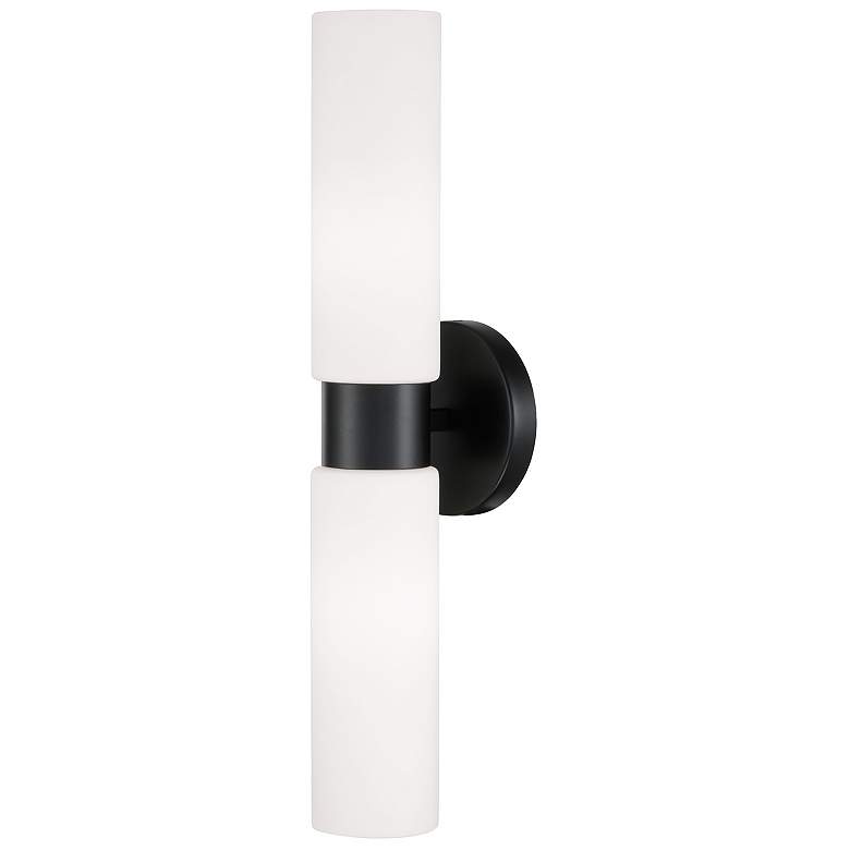 Image 2 Capital Theo 20 1/2" High Matte Black 2-Light Wall Sconce