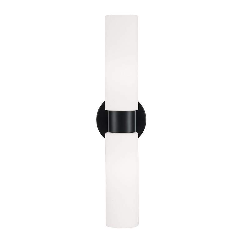 Image 5 Capital Theo 20 1/2" High Matte Black 2-Light Wall Sconce more views