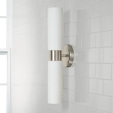 Capital Theo Dual 20 1/2" High Brushed Nickel Wall Sconce