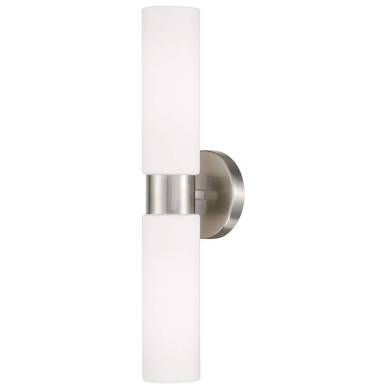 Image 2 Capital Theo Dual 20 1/2" High Brushed Nickel Wall Sconce