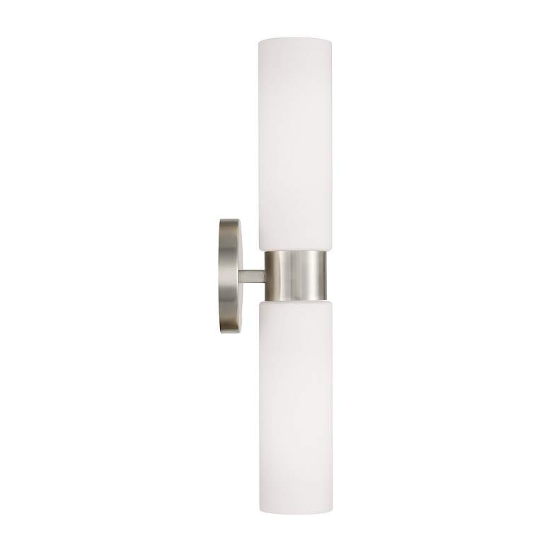 Image 5 Capital Theo Dual 20 1/2" High Brushed Nickel Wall Sconce more views