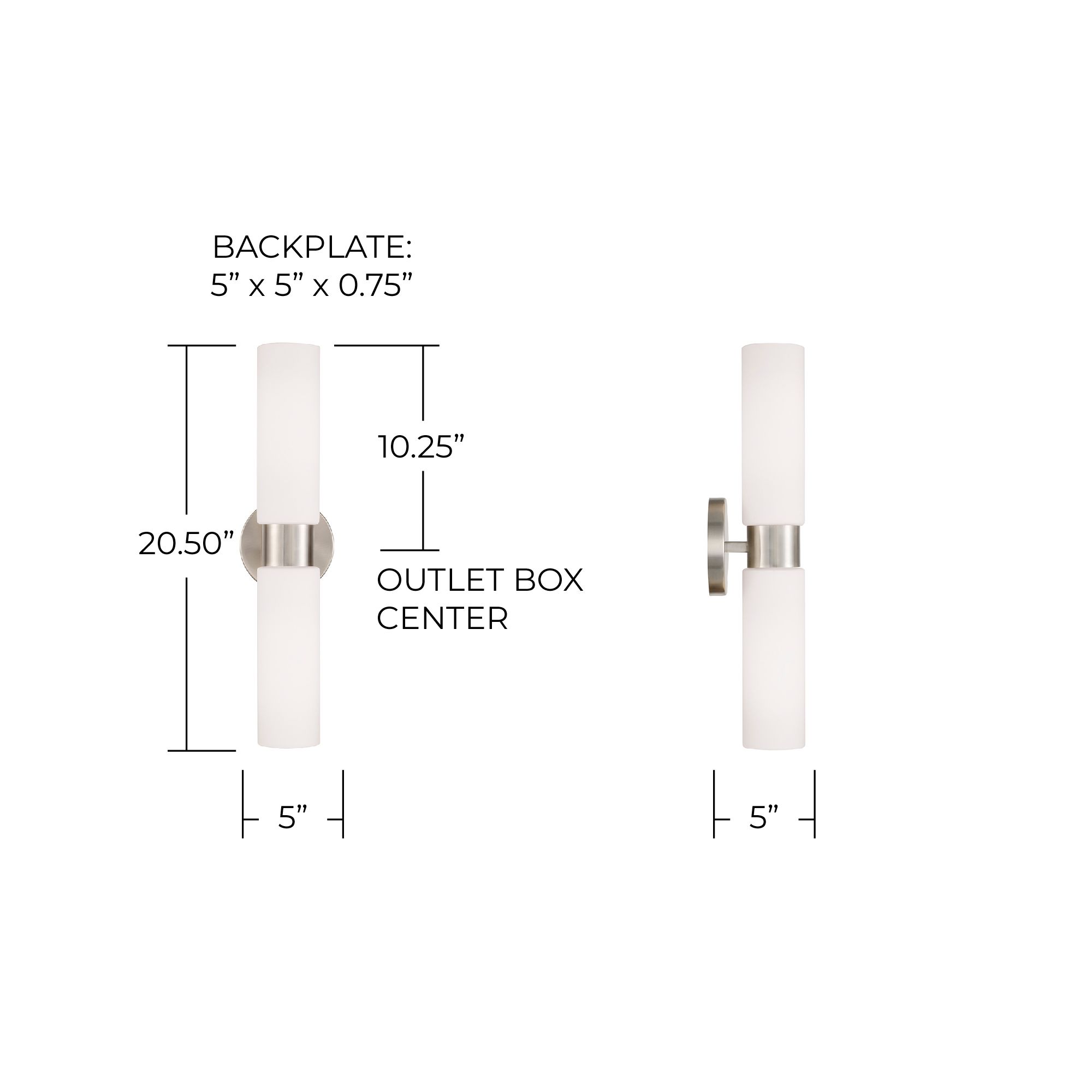 Image 6 Capital Theo Dual 20 1/2" High Brushed Nickel Wall Sconce more views