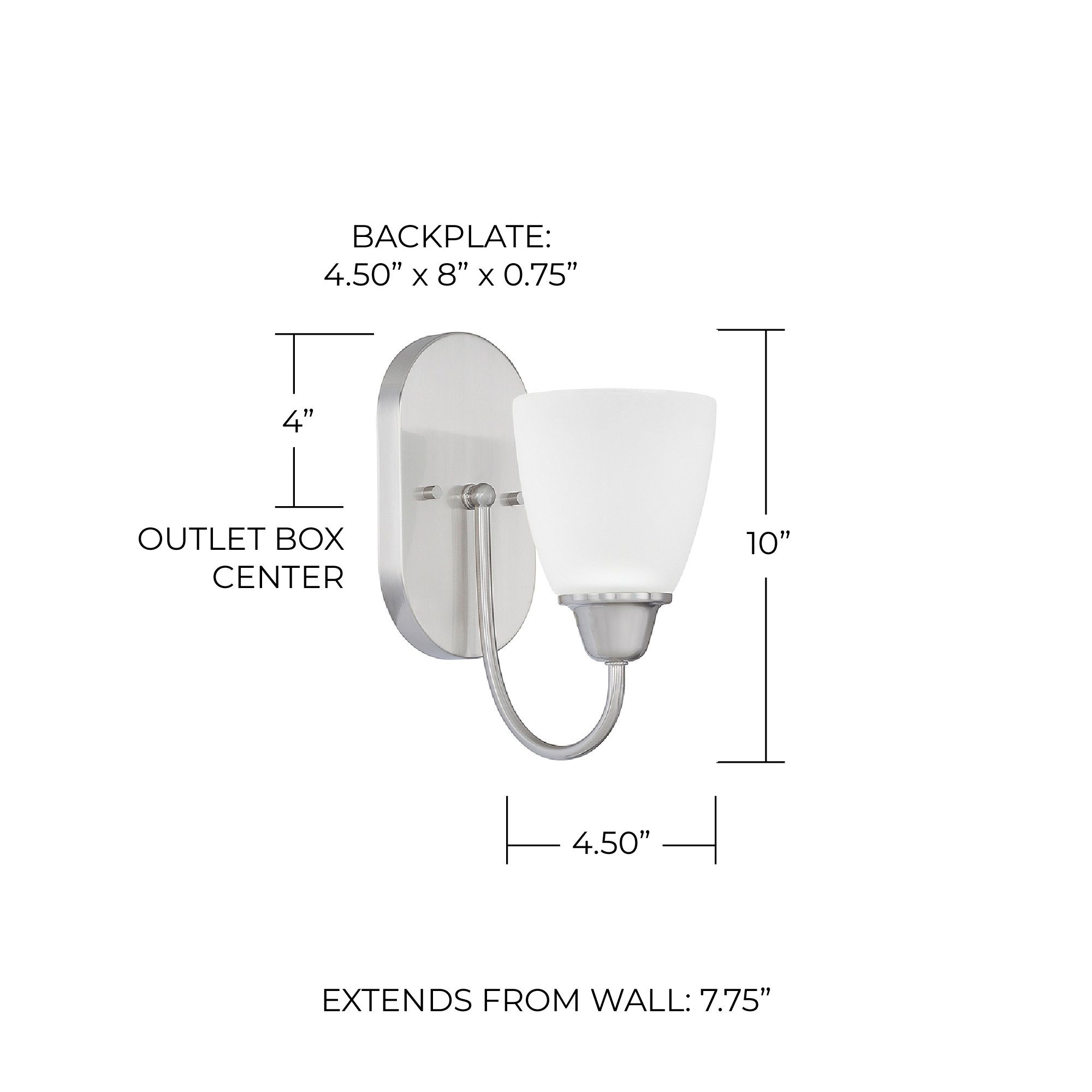 Image 2 Capital Trenton 10" High Brushed Nickel Wall Sconce more views