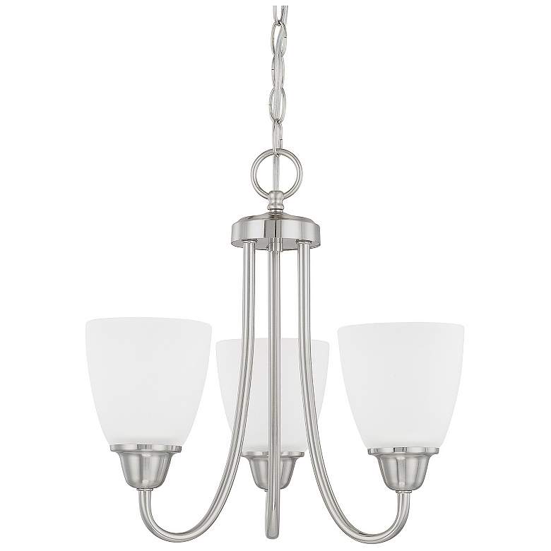Image 1 Capital Trenton 15" Wide Brushed Nickel 3-Light Chandelier