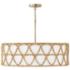 Capital Tulum 28" Wide Matte Brass Drum Pendant Light
