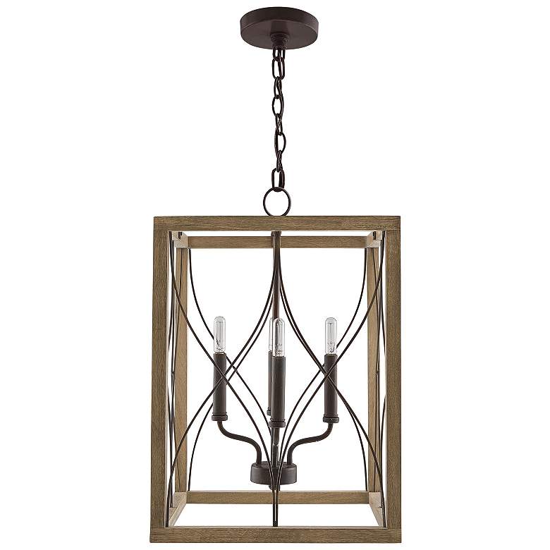 Image 2 Capital Tybee 15" Wide Nordic Gray 4-Light Foyer Pendant