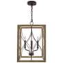 2_Capital Tybee 15" Wide Nordic Gray 4-Light Foyer Pendant