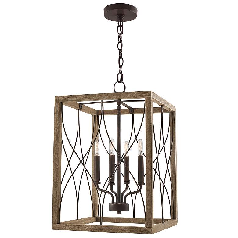Image 4 Capital Tybee 15" Wide Nordic Gray 4-Light Foyer Pendant more views
