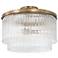 Capital Vaughn 16" Wide Aged Brass 3-Light Ceiling Light