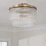 1_Capital Vaughn 16" Wide Aged Brass 3-Light Ceiling Light