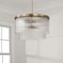7_Capital Vaughn 16" Wide Aged Brass 3-Light Ceiling Light more views
