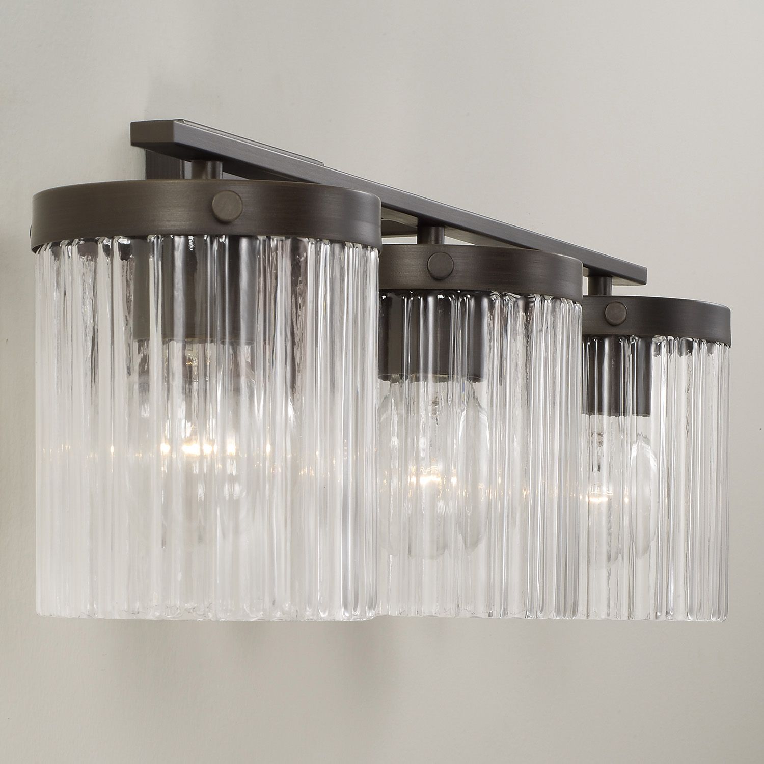 Image 3 Capital Vaughn 23 1/4"W Oil-Rubbed Bronze 3-Light Bath Light more views