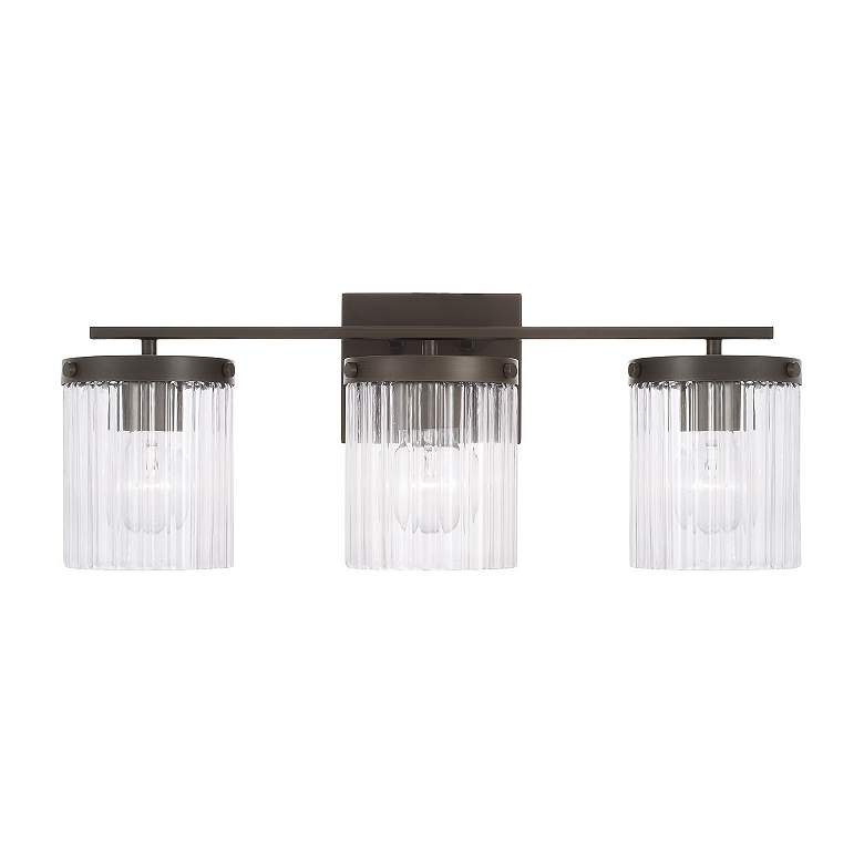 Image 4 Capital Vaughn 23 1/4"W Oil-Rubbed Bronze 3-Light Bath Light more views