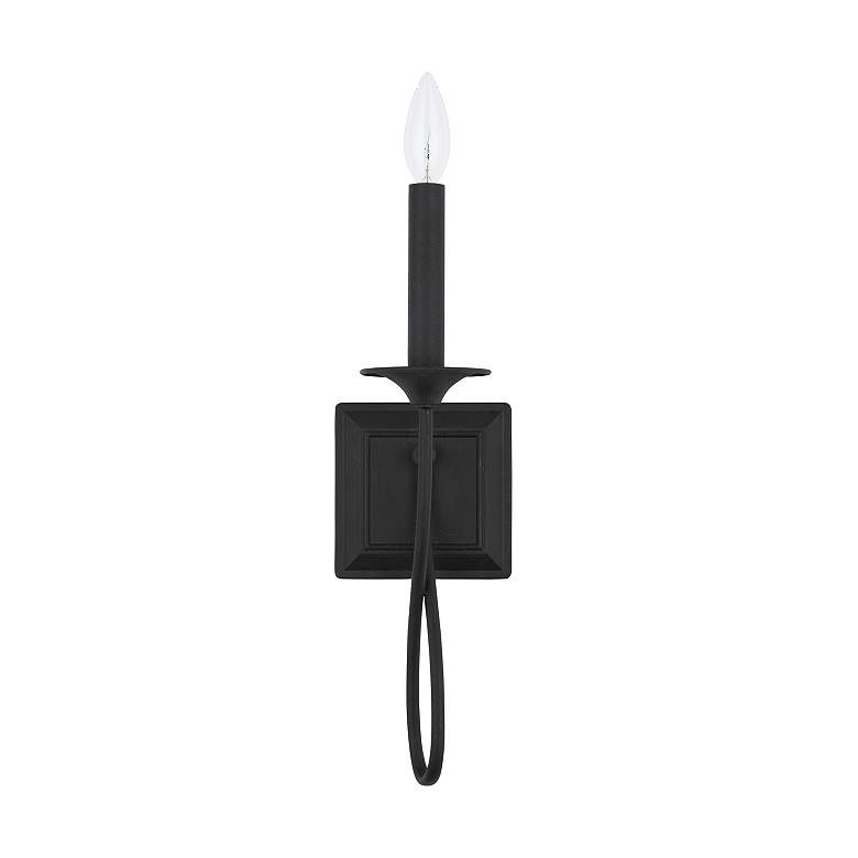 Image 4 Capital Vincent 16" High Black Iron Wall Sconce more views