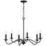 4_Capital Vincent 32" Wide Black Iron 6-Light Chandelier more views