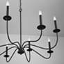 3_Capital Vincent 40" Wide Black Iron 8-Light Chandelier more views
