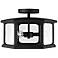 Capital Walton 16" Wide Black 3-Light Outdoor Ceiling Light