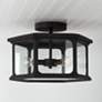 1_Capital Walton 16" Wide Black 3-Light Outdoor Ceiling Light