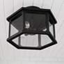 4_Capital Walton 16" Wide Black 3-Light Outdoor Ceiling Light more views