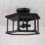 6_Capital Walton 16" Wide Black 3-Light Outdoor Ceiling Light more views