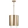 2_Capital Weller 11 1/2" Wide Matte Brass Mini Pendant