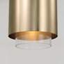 3_Capital Weller 11 1/2" Wide Matte Brass Mini Pendant more views