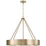 2_Capital Weller 27 1/2" Wide Matte Brass 4-Light Chandelier
