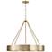Capital Weller 27 1/2" Wide Matte Brass 4-Light Chandelier