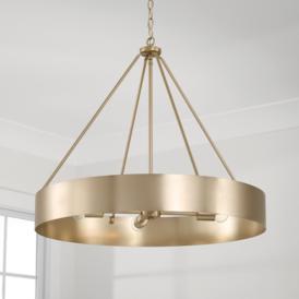 Capital Weller 27 1/2" Wide Matte Brass 4-Light Chandelier Capital Weller 27 1/2" Wide Matte Brass 4-Light Chandelier