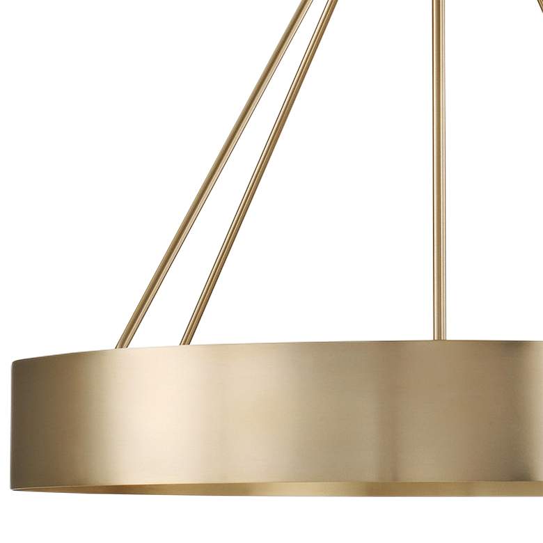 Image 3 Capital Weller 27 1/2" Wide Matte Brass 4-Light Chandelier more views