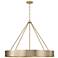 Capital Weller 35 3/4"W Matte Brass 6-Light Ring Chandelier