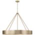 Capital Weller 35 3/4"W Matte Brass 6-Light Ring Chandelier
