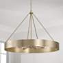 Thumbnail1 of Capital Weller 35 3/4"W Matte Brass 6-Light Ring Chandelier