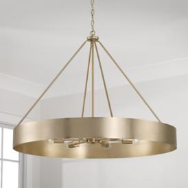 Capital Weller 35 3/4"W Matte Brass 6-Light Ring Chandelier Capital Weller 35 3/4"W Matte Brass 6-Light Ring Chandelier