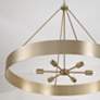 Thumbnail3 of Capital Weller 35 3/4"W Matte Brass 6-Light Ring Chandelier more views