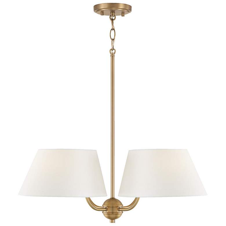 Image 6 Capital Welsley 25 1/2" Wide Aged Brass 4-Light Chandelier more views