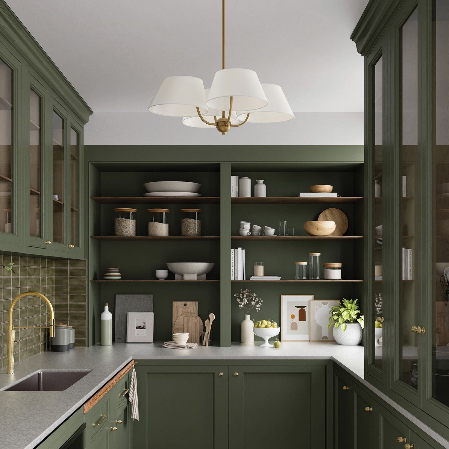 Capital Welsley 25 1/2" Wide Aged Brass 4-Light Chandelier