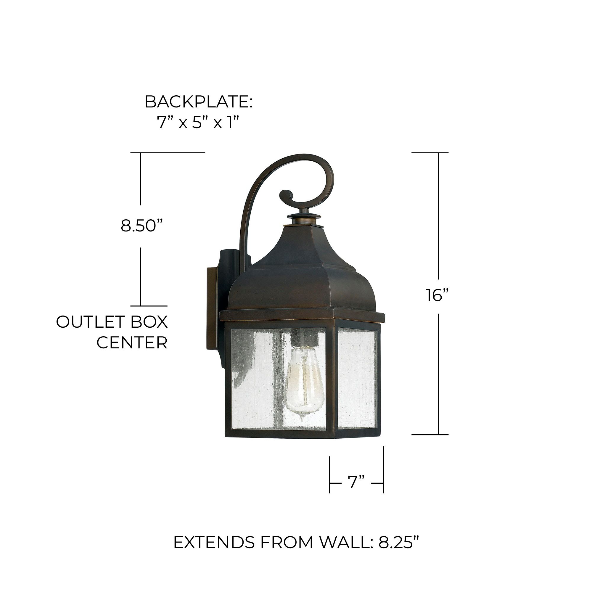 Image 2 Capital Westridge 16" High Old Bronze Outdoor Wall Light more views