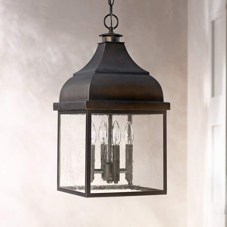 Image 1 Capital Westridge 22 1/4"H Old Bronze Outdoor Hanging Light