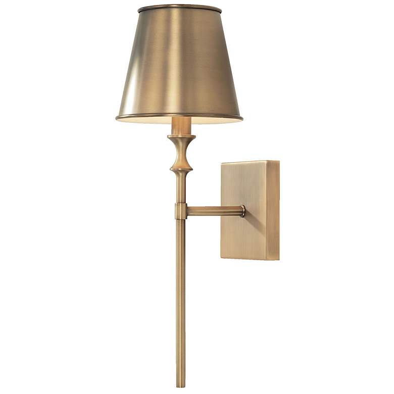 Image 2 Capital Whitney 18 3/4" High Aged Brass Wall Sconce