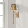1_Capital Whitney 18 3/4" High Aged Brass Wall Sconce