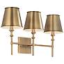 Capital Whitney 24" Wide Aged Brass 3-Light Bath Light