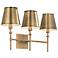 Capital Whitney 24" Wide Aged Brass 3-Light Bath Light